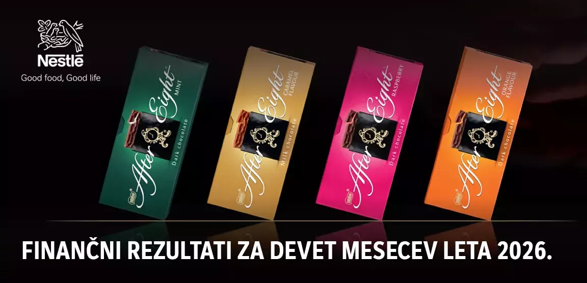 Podjetje Nestlé je objavilo rezultate za prvih devet mesecev leta 2026.