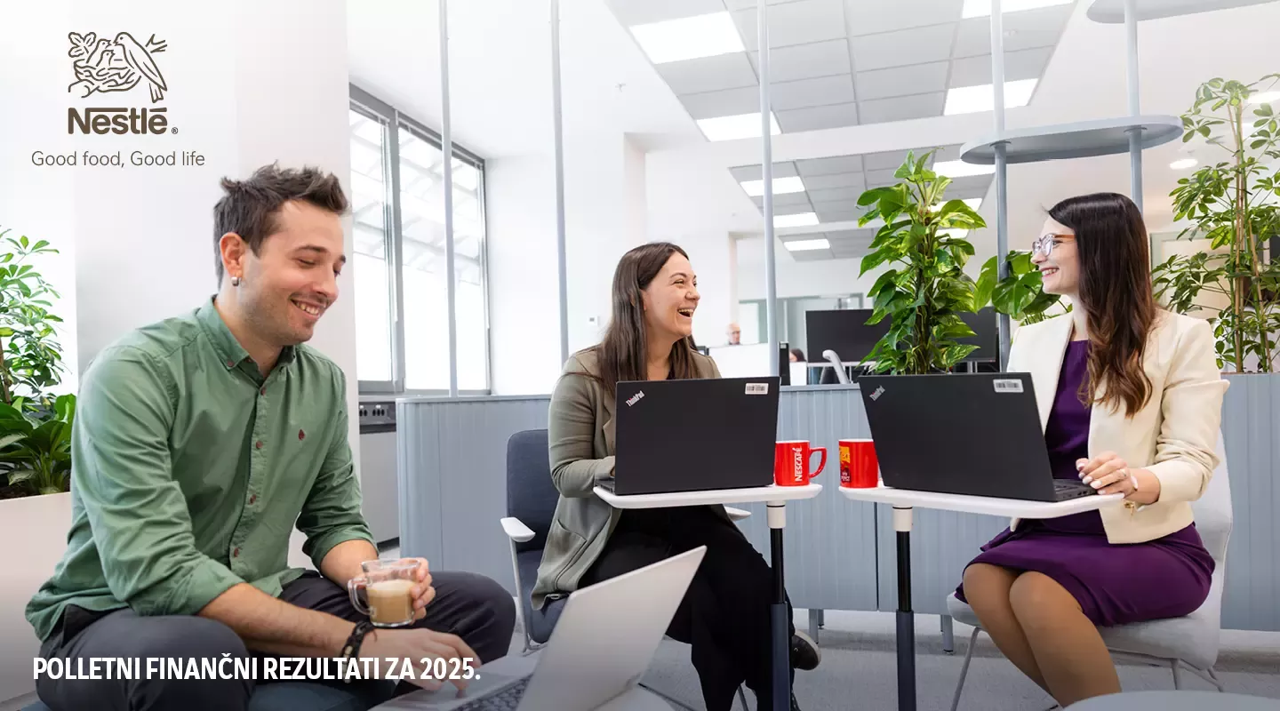 Podjetje Nestlé beleži organsko rast v višini 2,9 % v prvih šestih mesecih leta 2025